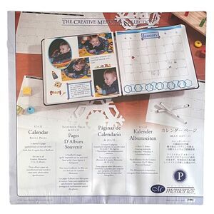 CALENDAR PAGES Creative Memories Scrapbook Pages Original 12x12 NEW NWT White